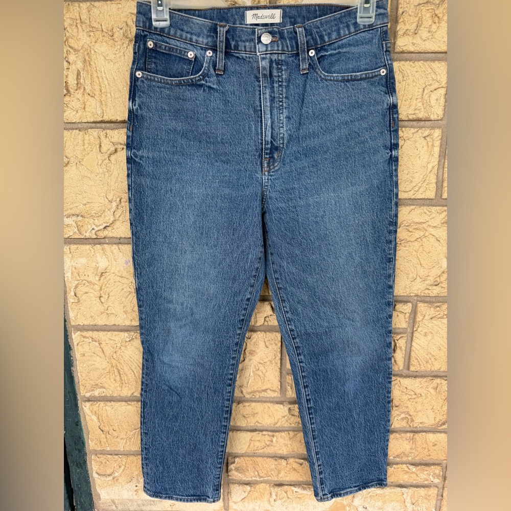 Madewell Straight-Leg Jeans in Medium Blue - Picture 6 of 12